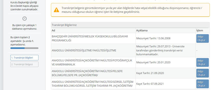 Üniversite öğrenci numarası öğrenme